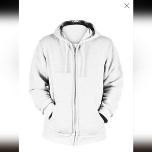 Chams Collection Gray Zip-Front Hoody NWOT